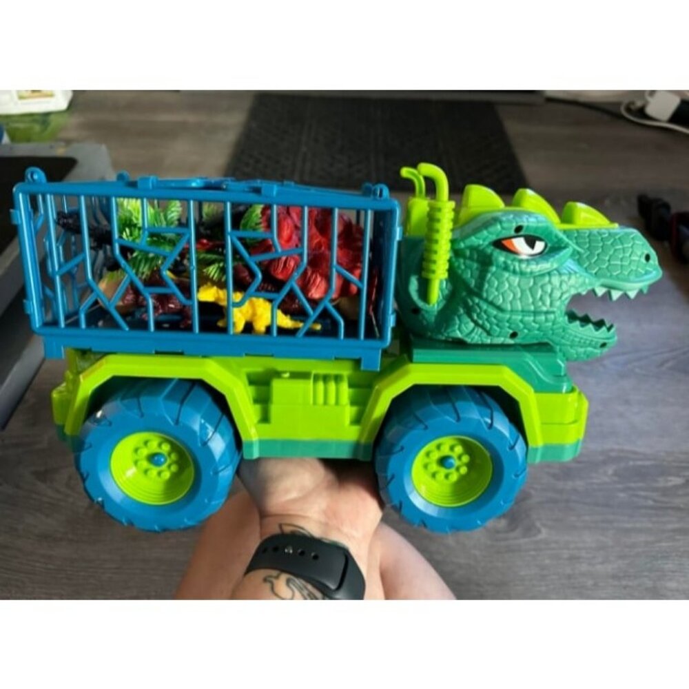 Dinosaur Truck Toys for Kids 3-5 Years Tyrannosaurus Transport Car Carrier
